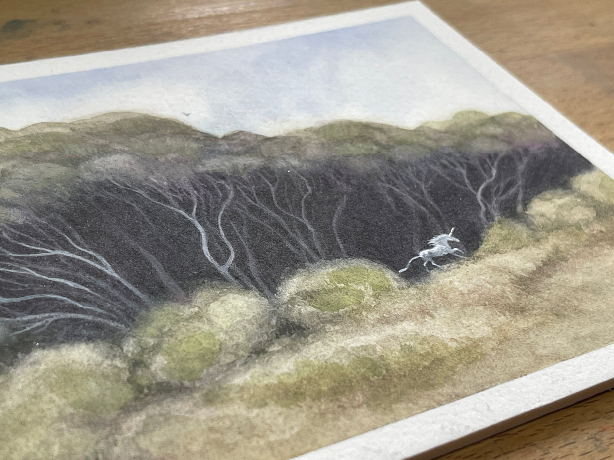 A Glimpse - Unframed Watercolour Painting