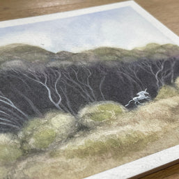 A Glimpse - Unframed Watercolour Painting