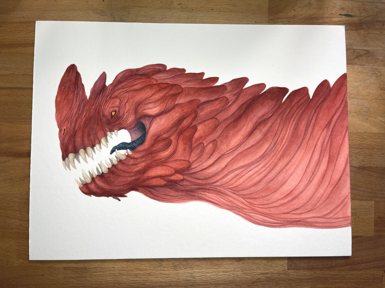 The Red Death - Unframed Watercolour Painting