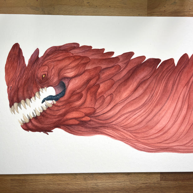 The Red Death - Unframed Watercolour Painting