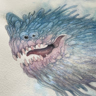 Sea Beast - Unframed Watercolour Painting