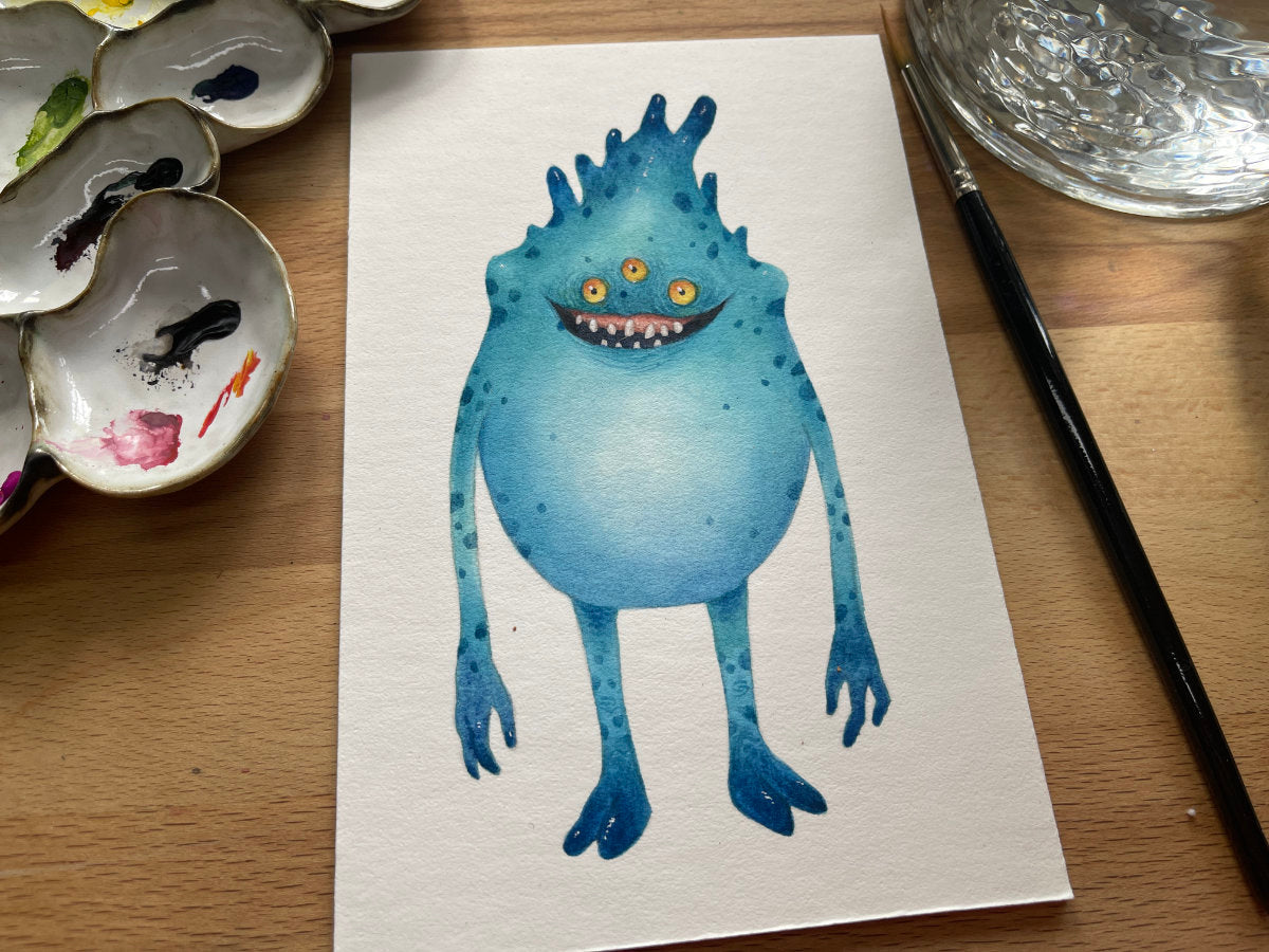 Wilf - Unframed Watercolour Painting