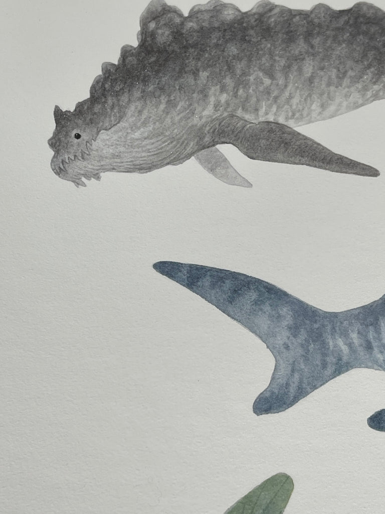 Seabeasts - Unframed Watercolour Painting