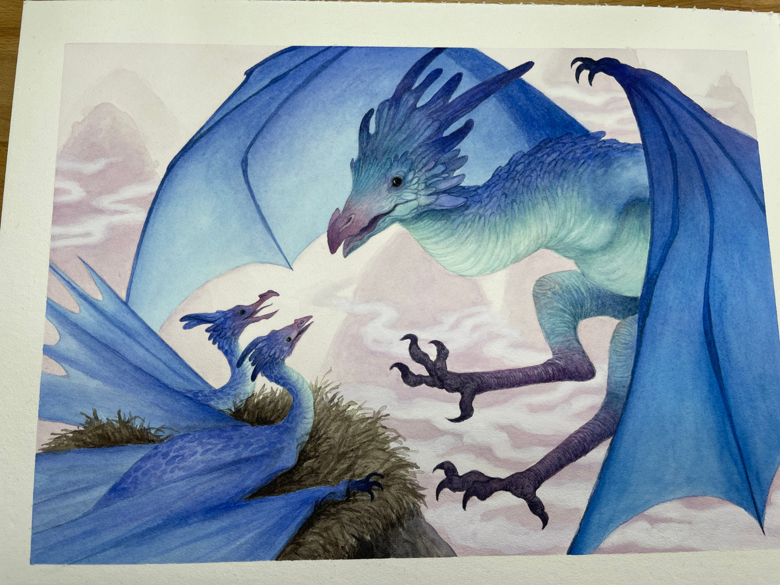 The Brood - Unframed Watercolour Painting