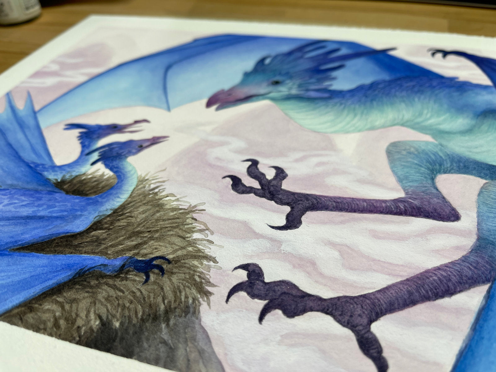 The Brood - Unframed Watercolour Painting