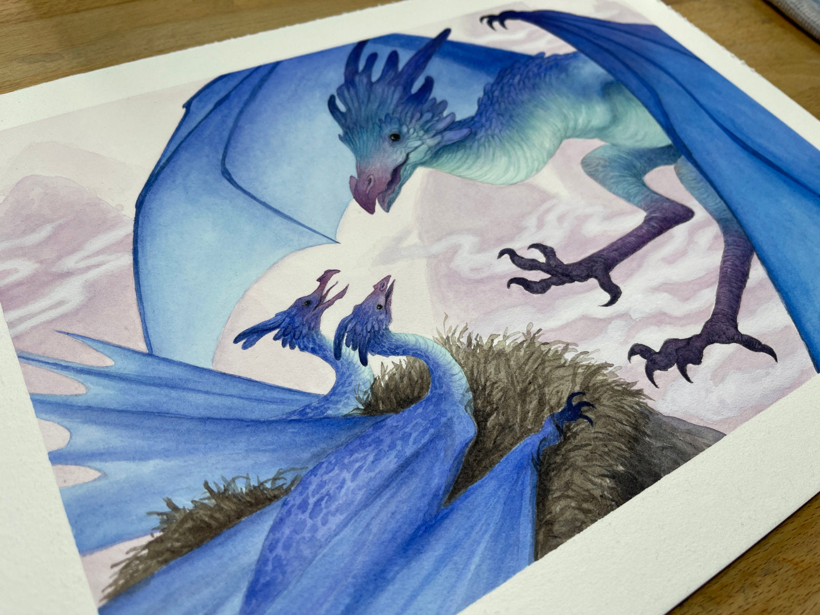 The Brood - Unframed Watercolour Painting