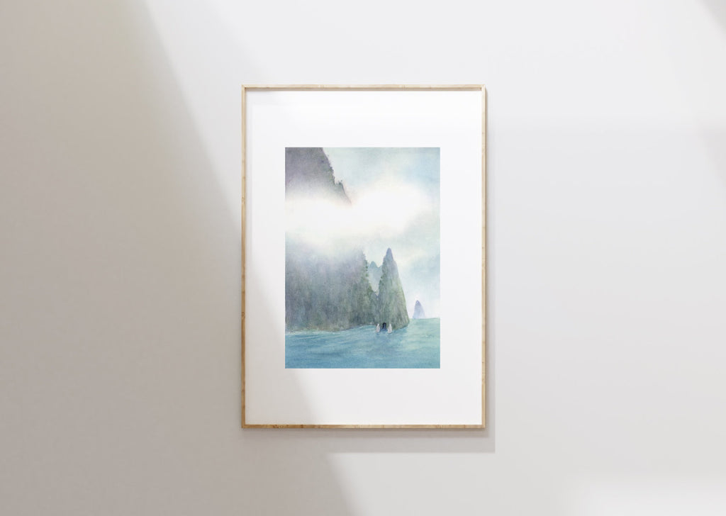 Temple Of Oone - Unframed Watercolour Painting