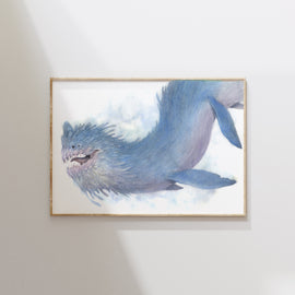 Sea Beast - Unframed Watercolour Painting