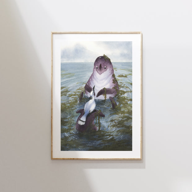 An Unexpected Friendship - Unframed Watercolour Painting