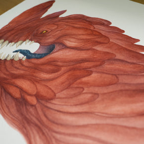 The Red Death - Unframed Watercolour Painting