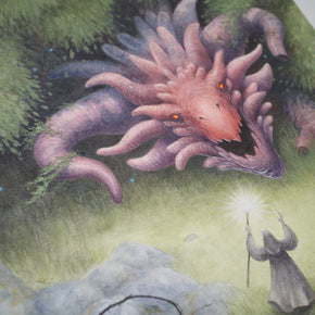 The Wizard's Adversary - Unframed Watercolour Painting