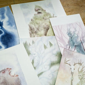 Deck Of Illusions Originals - Unframed Watercolour Paintings