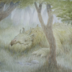 The Tree-Eating Dragon - Unframed Watercolour Painting