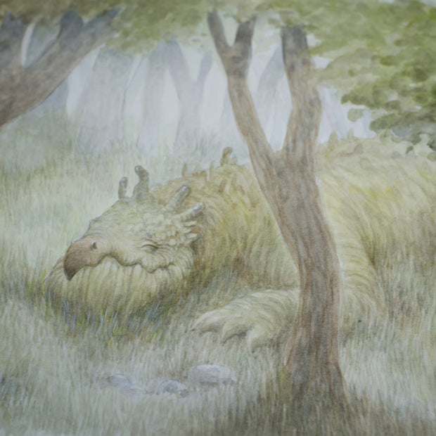 The Tree-Eating Dragon - Unframed Watercolour Painting