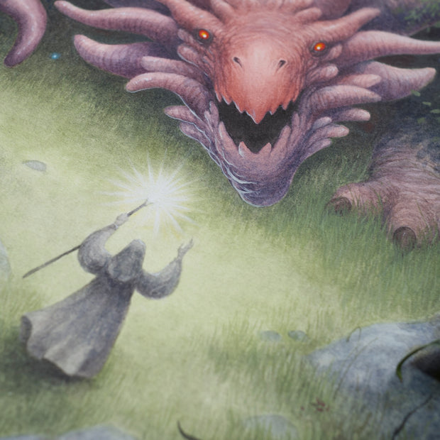 The Wizard's Adversary - Unframed Watercolour Painting