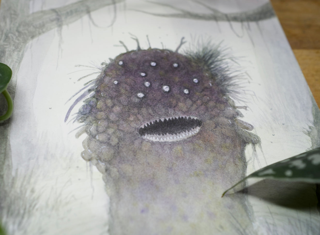 Swamp Thing - Unframed Watercolour Painting