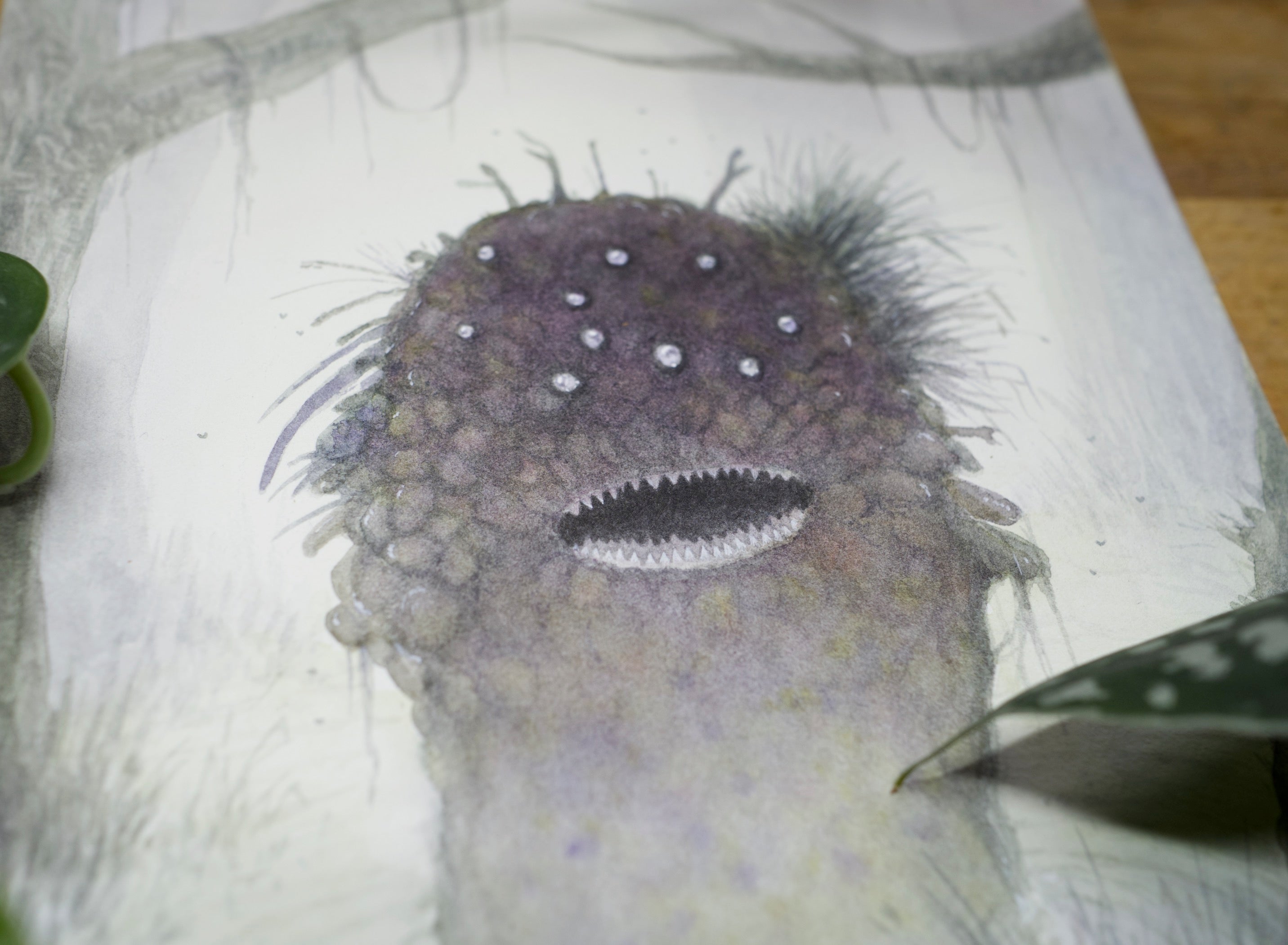 Swamp Thing - Unframed Watercolour Painting