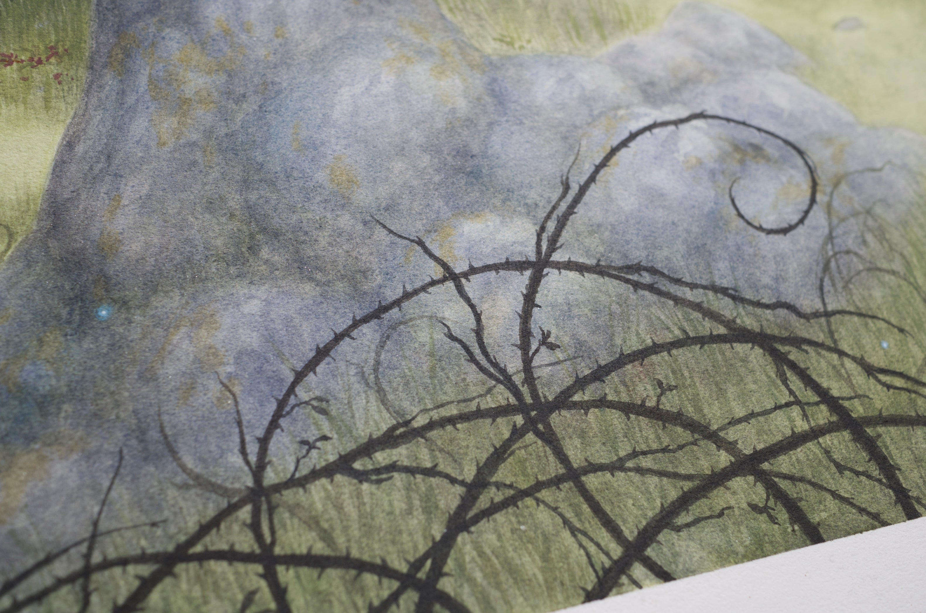 The Wizard's Adversary - Unframed Watercolour Painting
