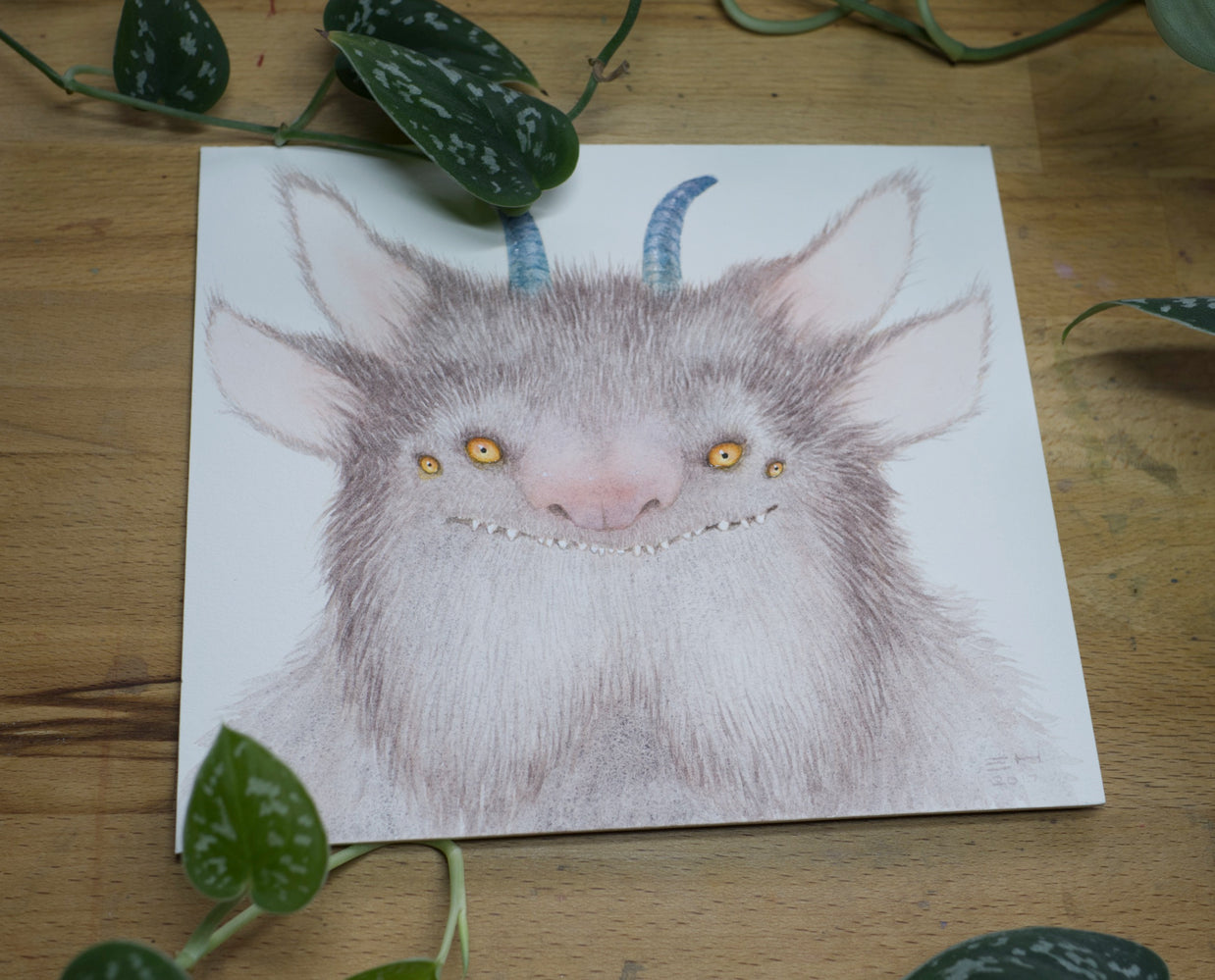 Nocturnal Gringle-Eater - Unframed Watercolour Painting