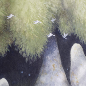 The Wizard's Adversary - Unframed Watercolour Painting