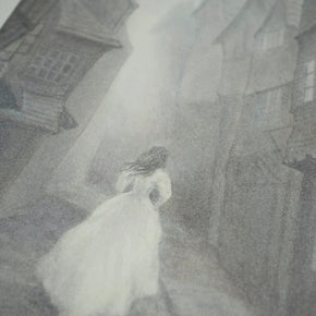 The Woman In White - Unframed Watercolour Painting