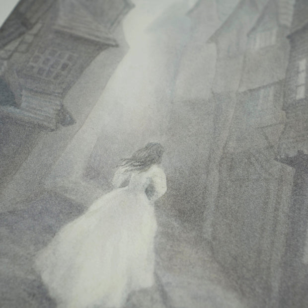 The Woman In White - Unframed Watercolour Painting
