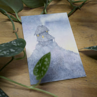 Hilltop Home - Unframed Watercolour Painting