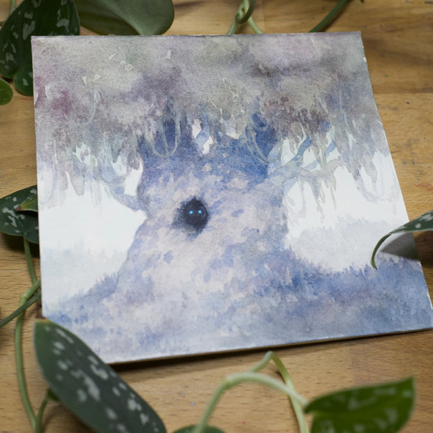 The Watcher - Unframed Watercolour Painting