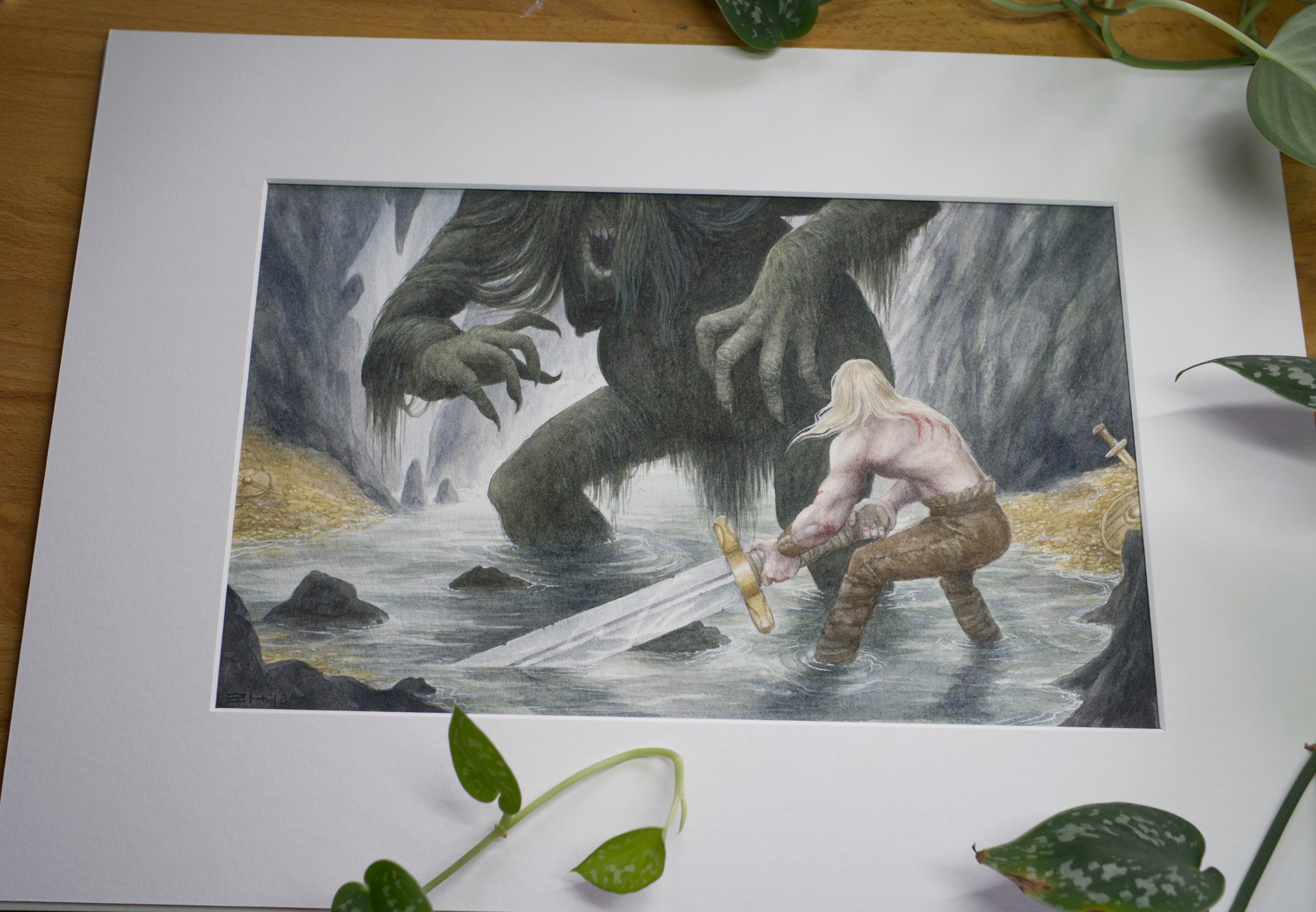The Choicest Of Weapons - Unframed Watercolour Painting