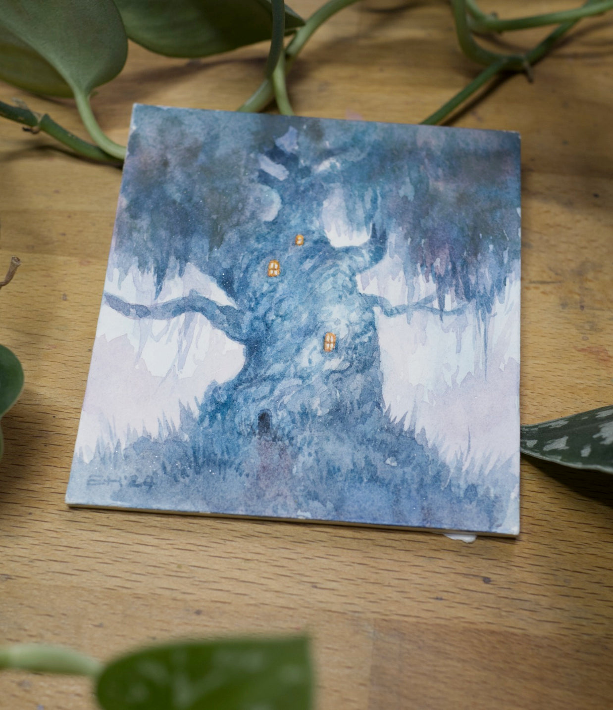 Tree House - Unframed Watercolour Painting
