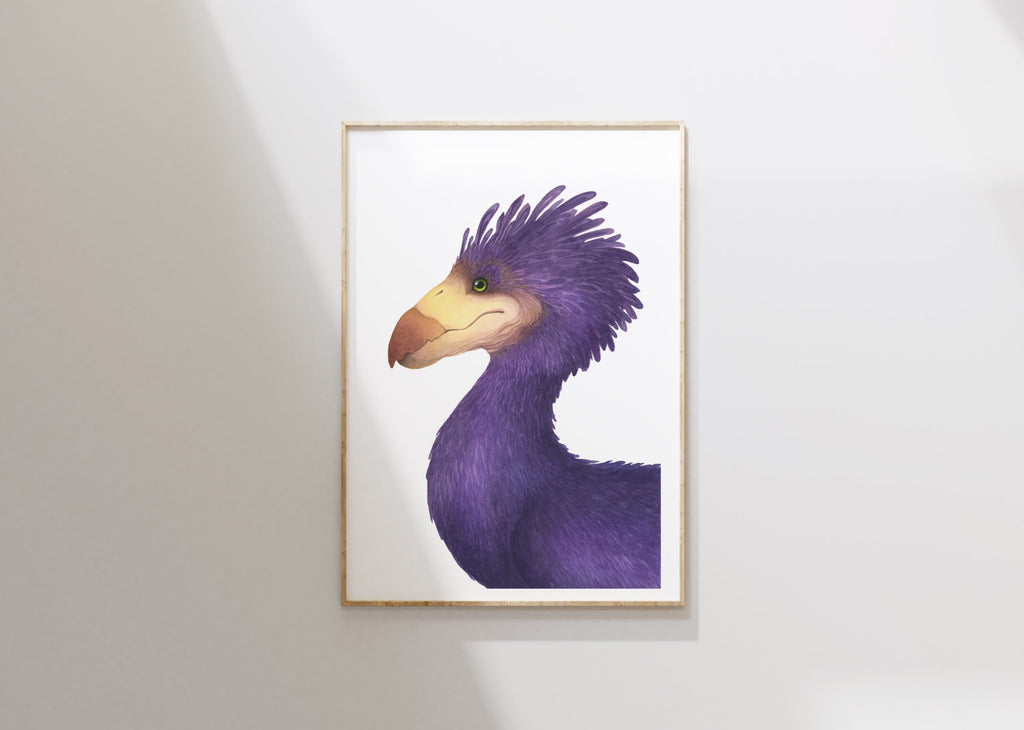 The Great Purple Balaap - Unframed Watercolour Painting