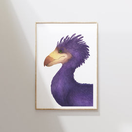 The Great Purple Balaap - Unframed Watercolour Painting