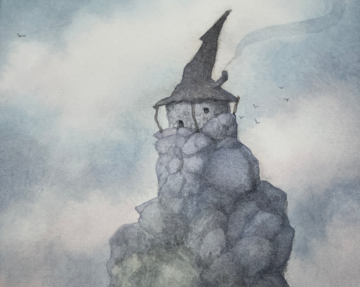 The Lookout - Unframed Watercolour Painting