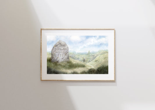 Two Miles To Strangehollow - Unframed Watercolour Painting
