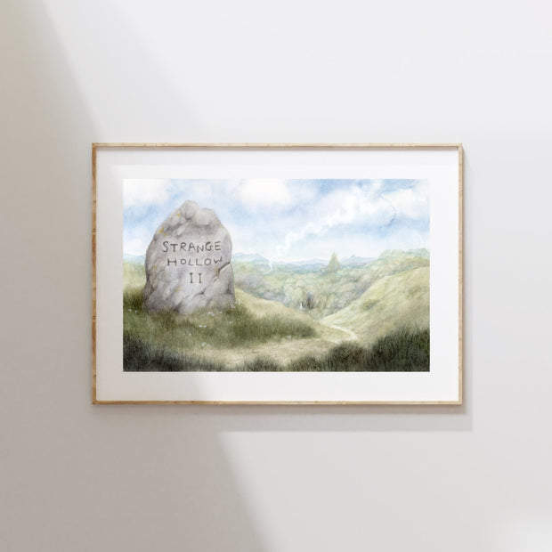 Two Miles To Strangehollow - Unframed Watercolour Painting
