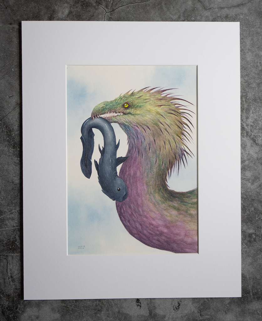 Sea Dragon - Unframed Watercolour Painting