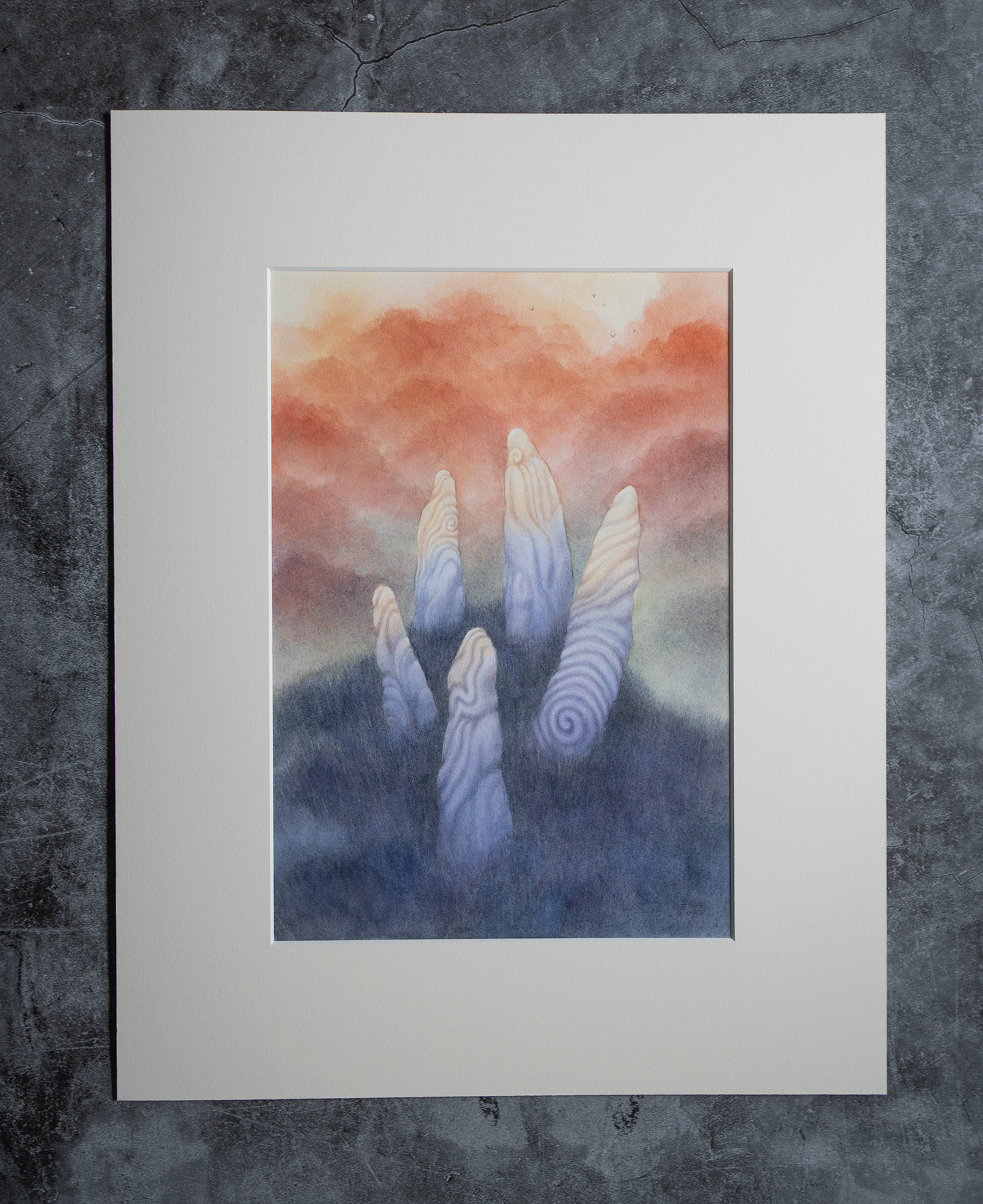 The Hand Of Omoth - Unframed Watercolour Painting