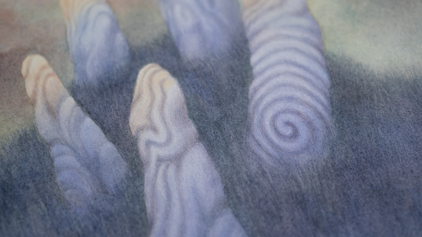 The Hand Of Omoth - Unframed Watercolour Painting