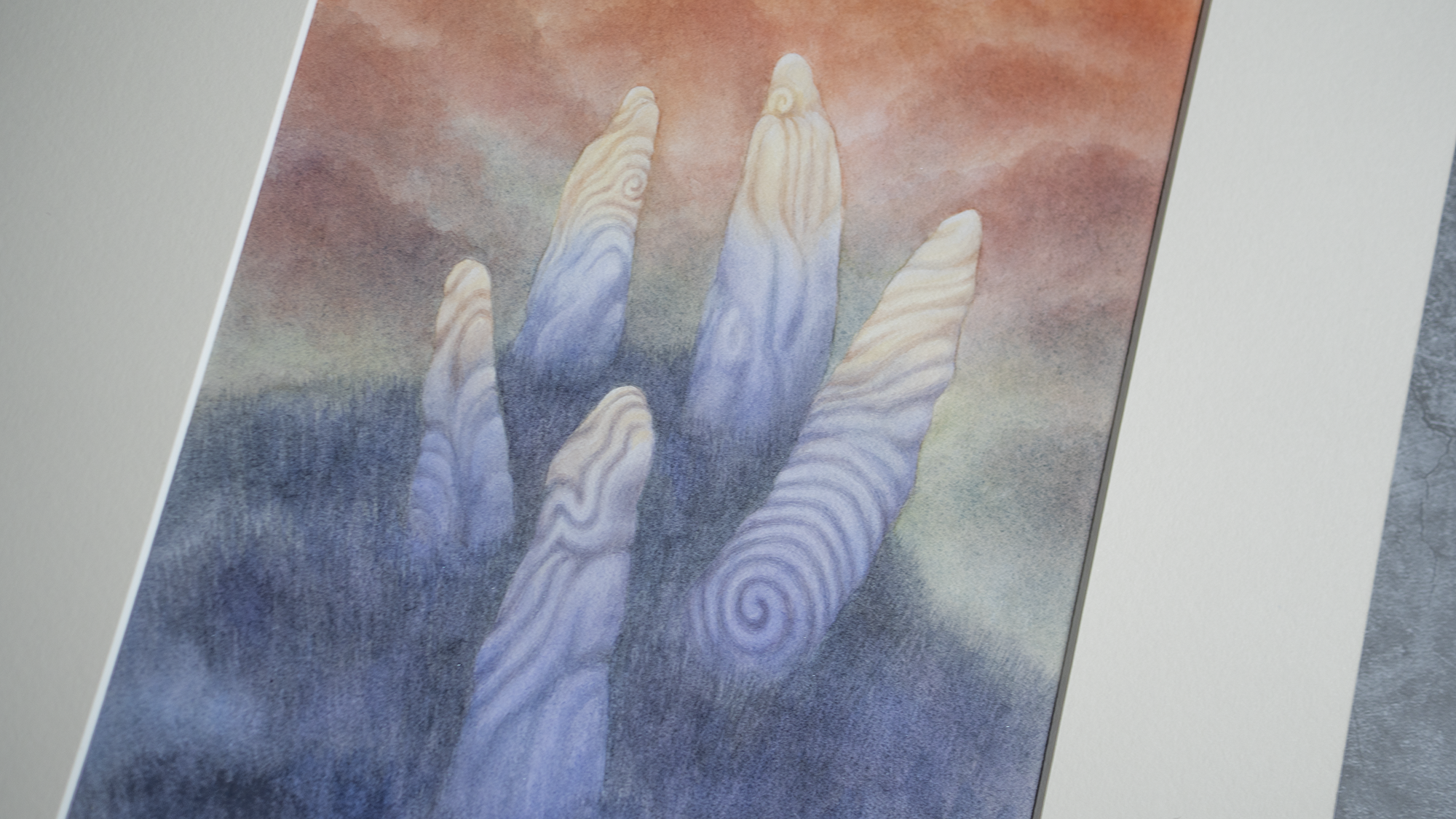 The Hand Of Omoth - Unframed Watercolour Painting