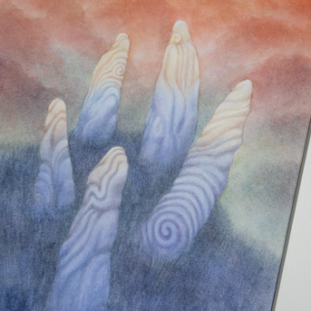 The Hand Of Omoth - Unframed Watercolour Painting