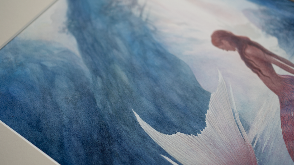 The Singing Pools - Unframed Watercolour Painting