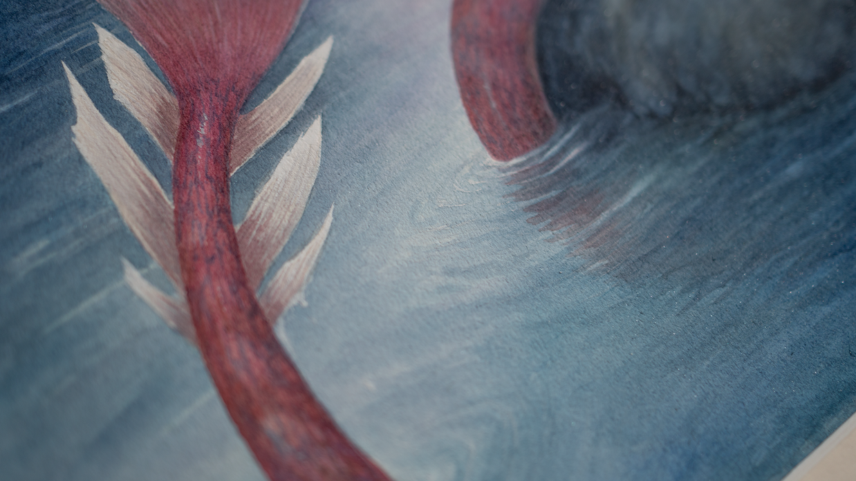 The Singing Pools - Unframed Watercolour Painting