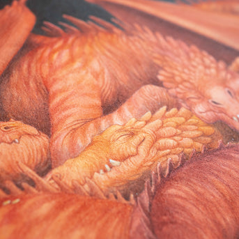 Let Sleeping Dragons Lie - Unframed Original Watercolour Painting