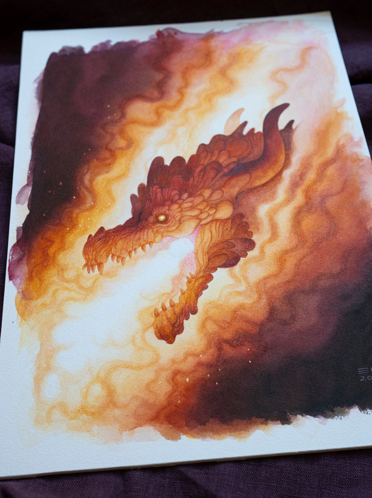 Inferno - Unframed Original Watercolour Painting