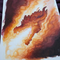 Inferno - Unframed Original Watercolour Painting