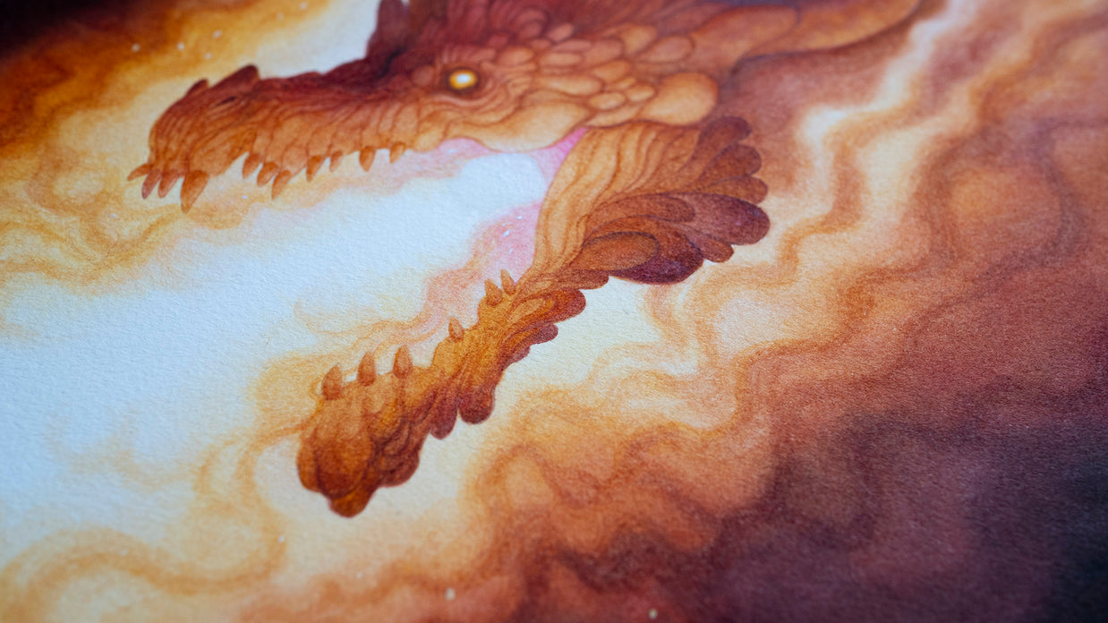Inferno - Unframed Original Watercolour Painting