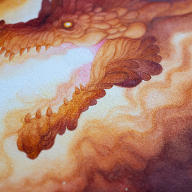 Inferno - Unframed Original Watercolour Painting