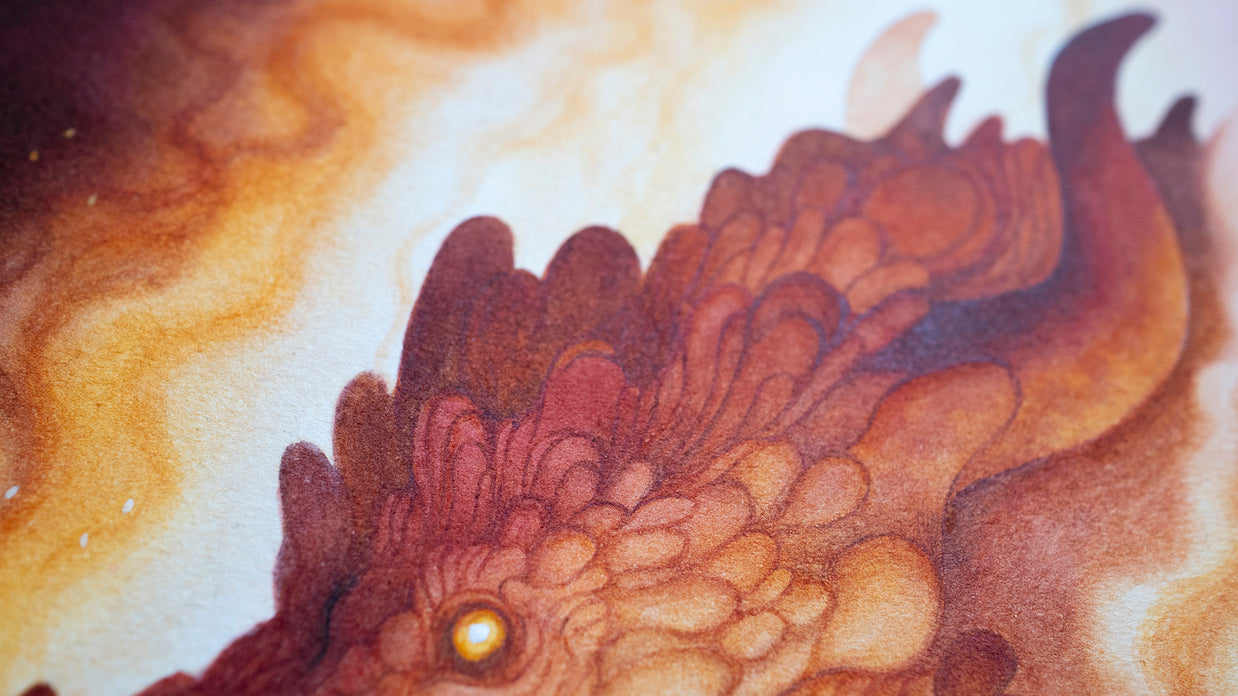 Inferno - Unframed Original Watercolour Painting