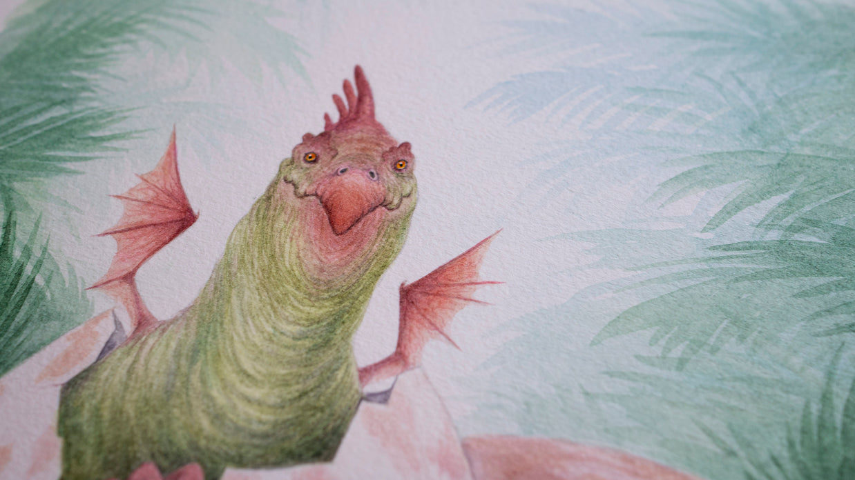Dragonlings - Unframed Original Watercolour Painting