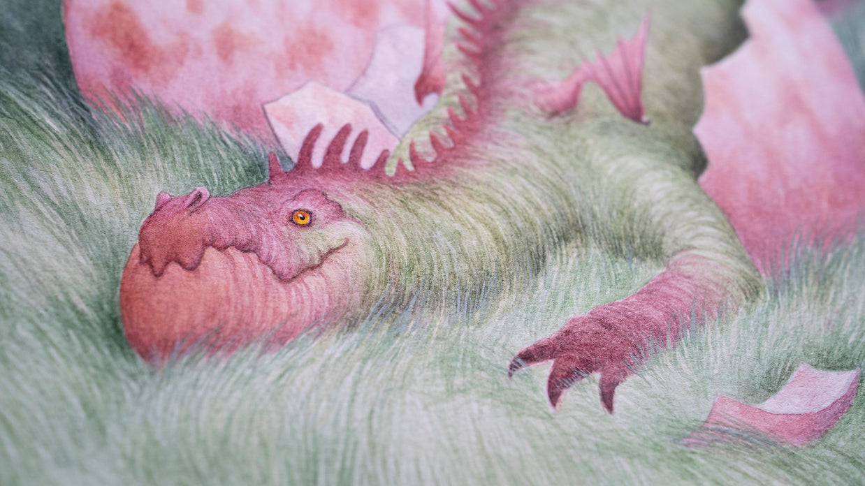 Dragonlings - Unframed Original Watercolour Painting